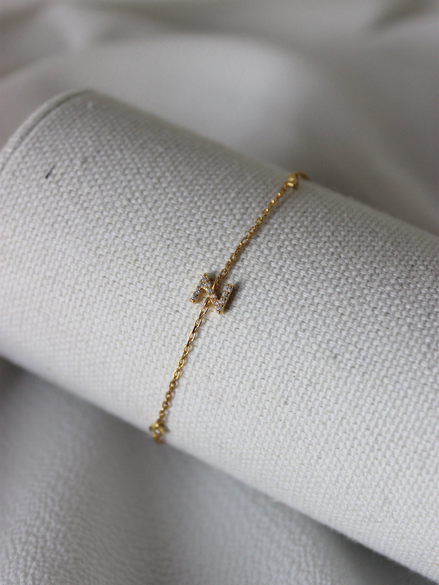 Vermeil Initial Letter Bracelets