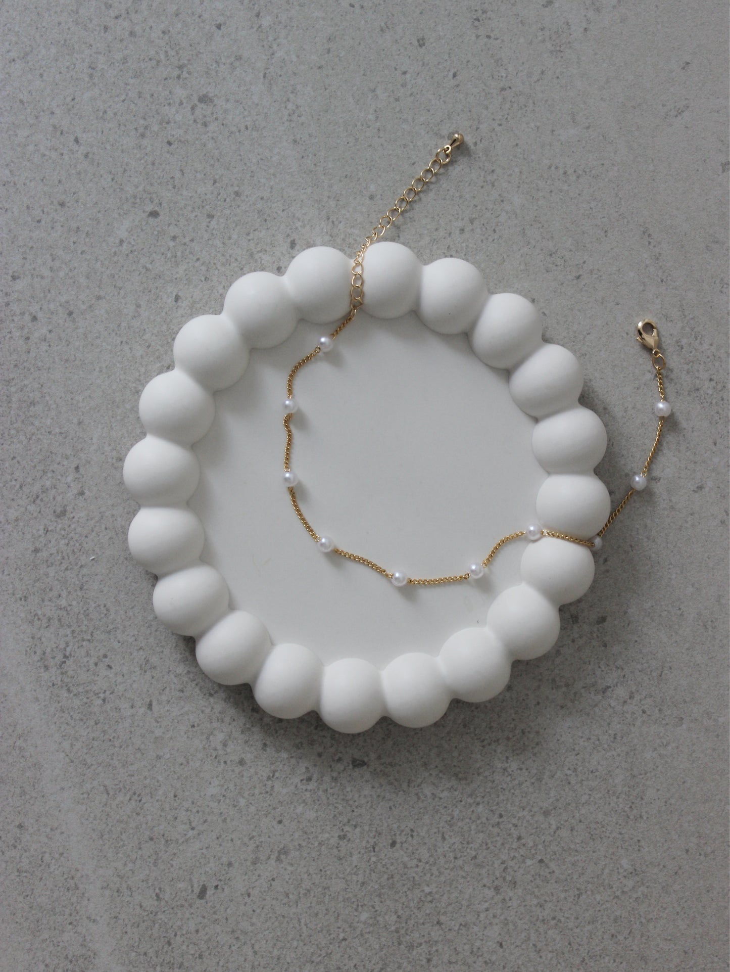 Dotted Pearl Anklet