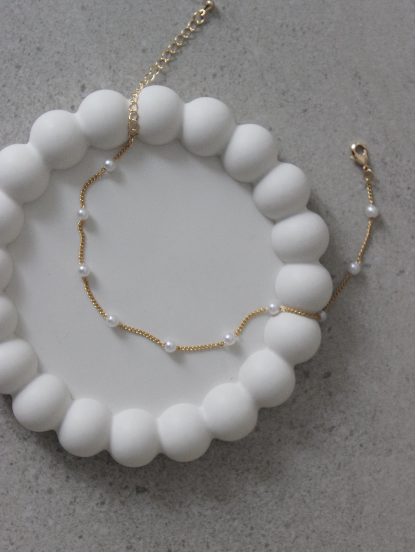 Dotted Pearl Anklet