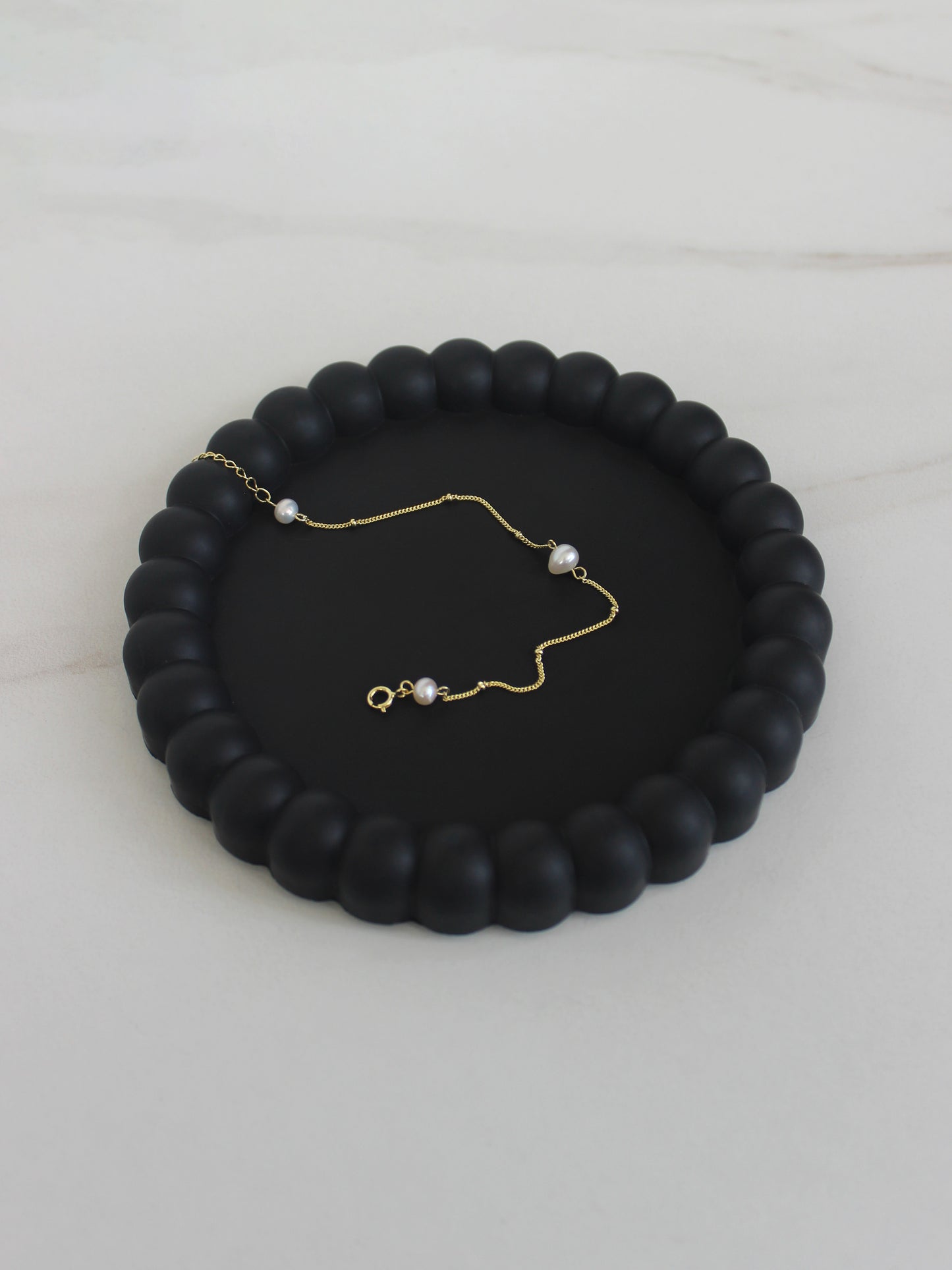 18K Vermeil Dotted Pearl Bracelet