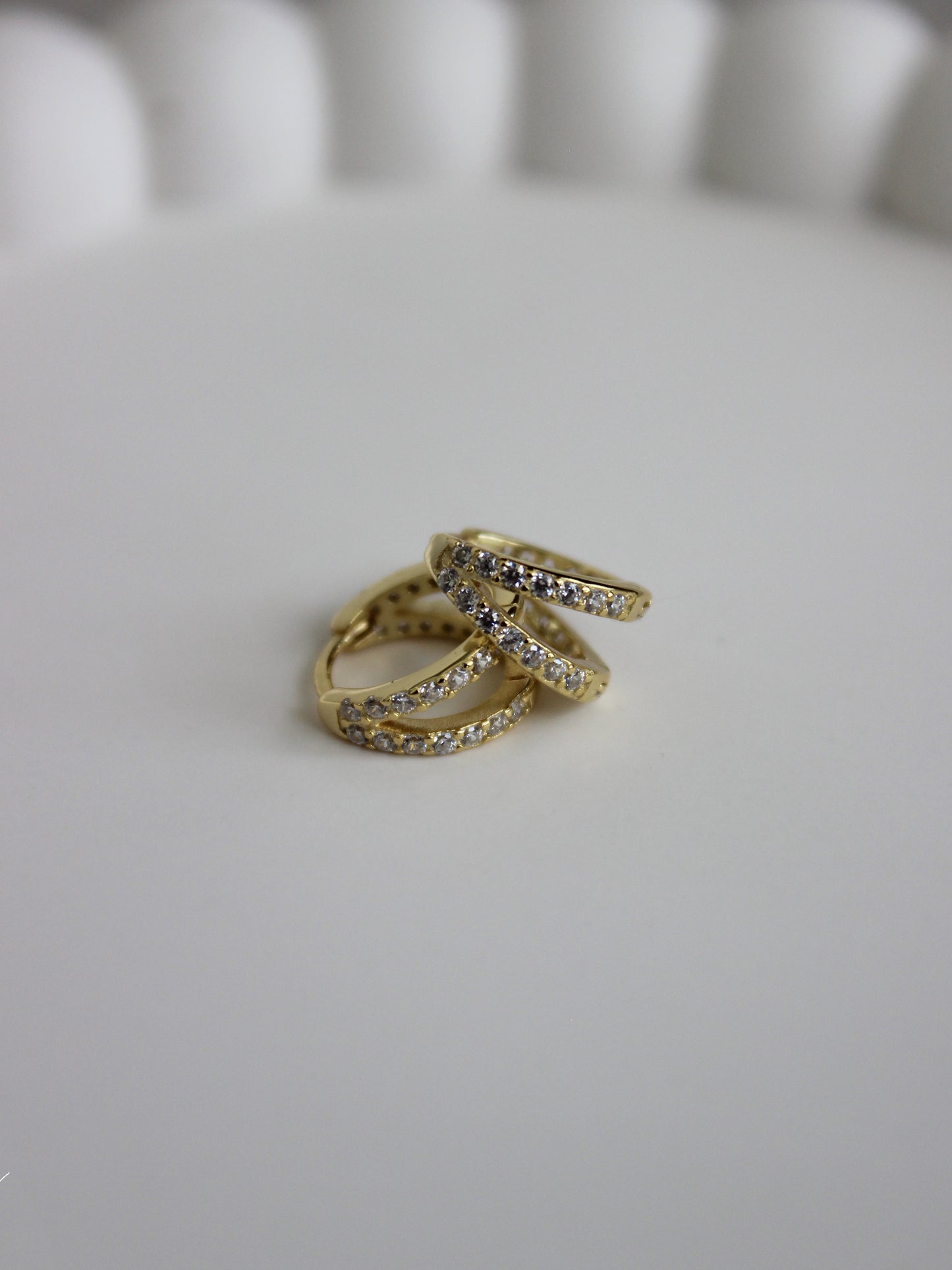 Vermeil Double Take Mini Huggies