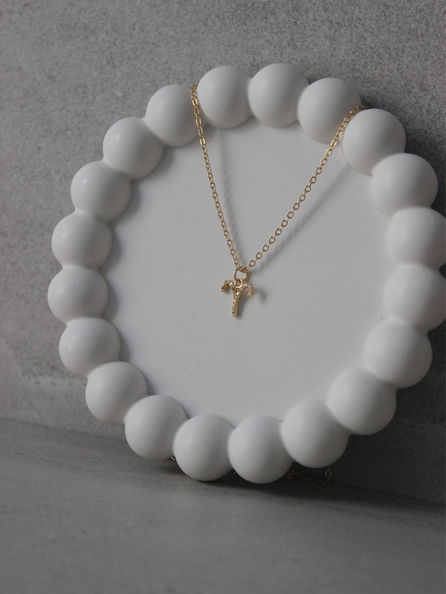 Aries CZ Pendant Necklace