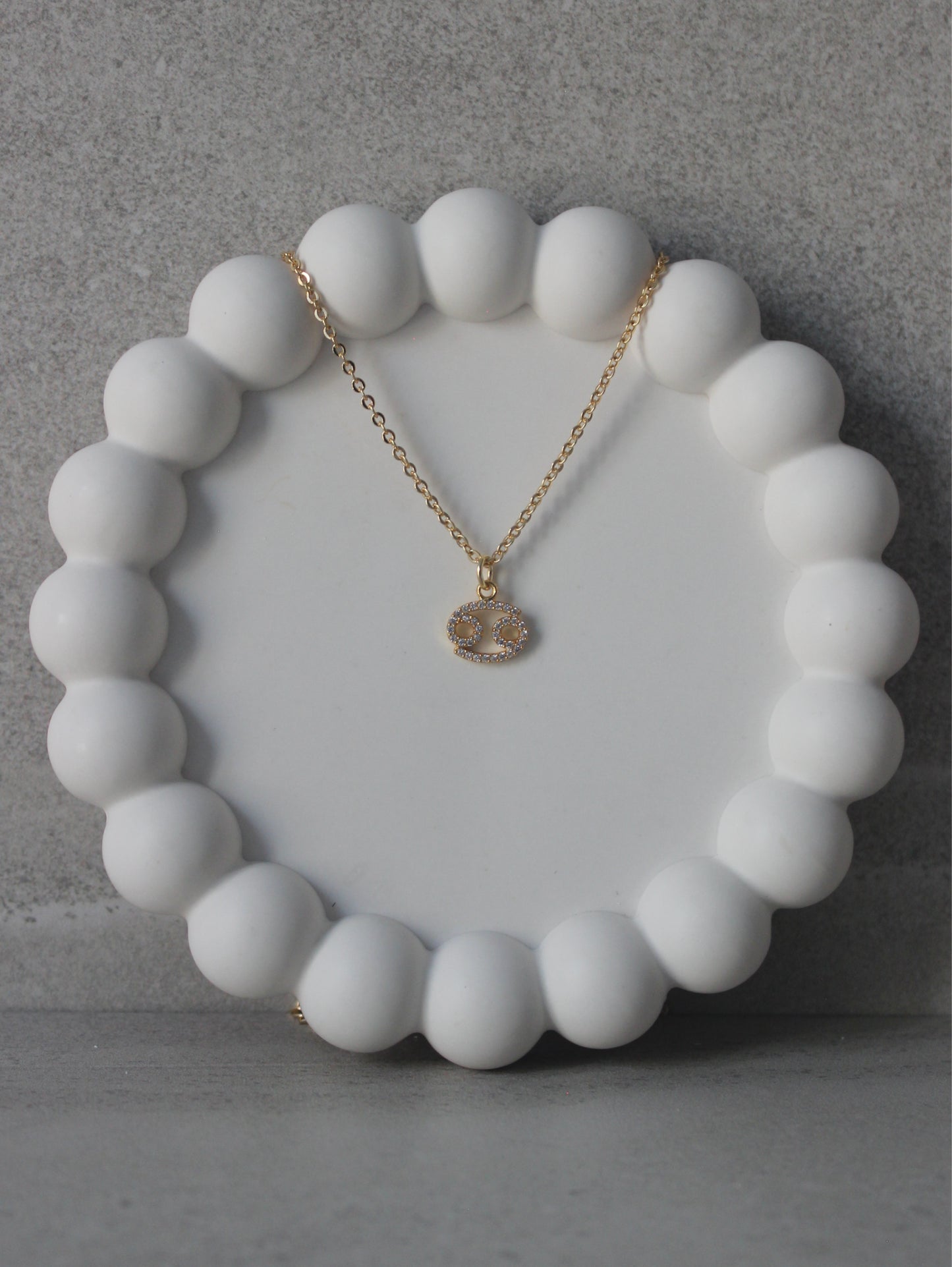 Cancer CZ Pendant Necklace