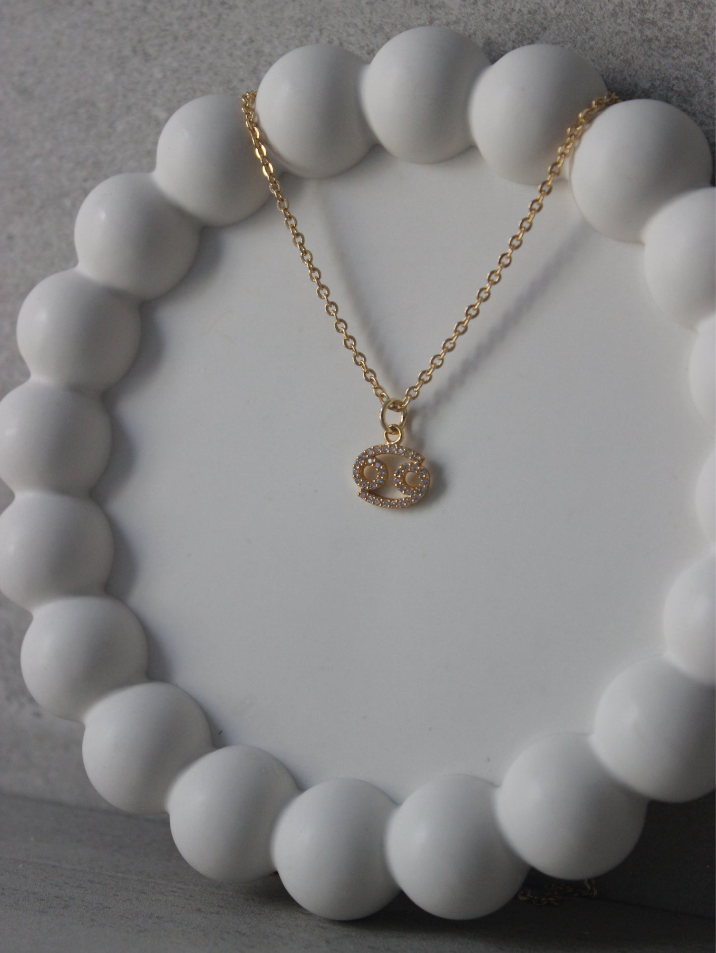 Cancer CZ Pendant Necklace