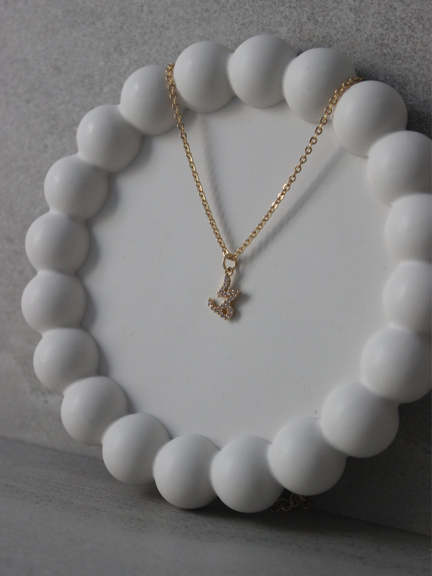 Capricorn CZ Pendant Necklace