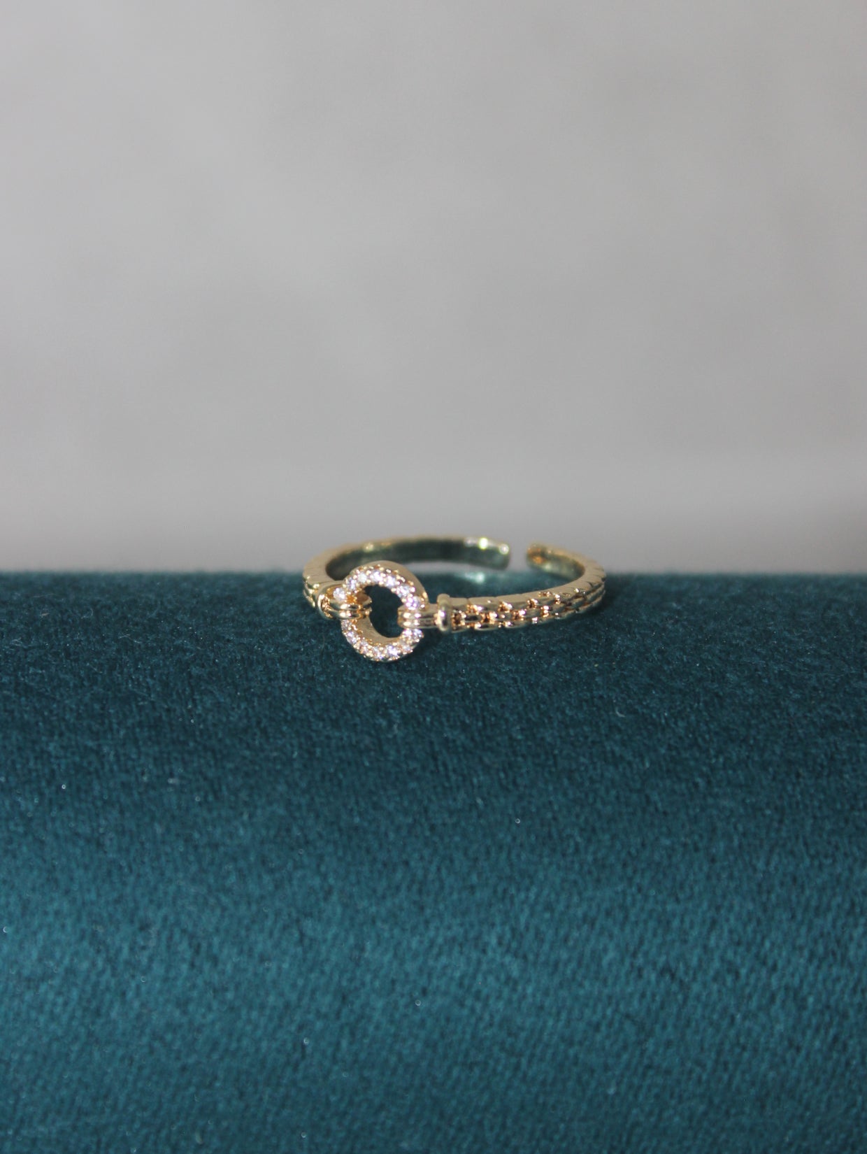 Circle Cubic Zirconia Ring