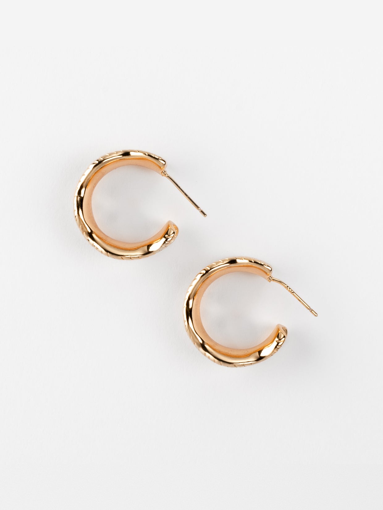 Dotted Twist Hoops