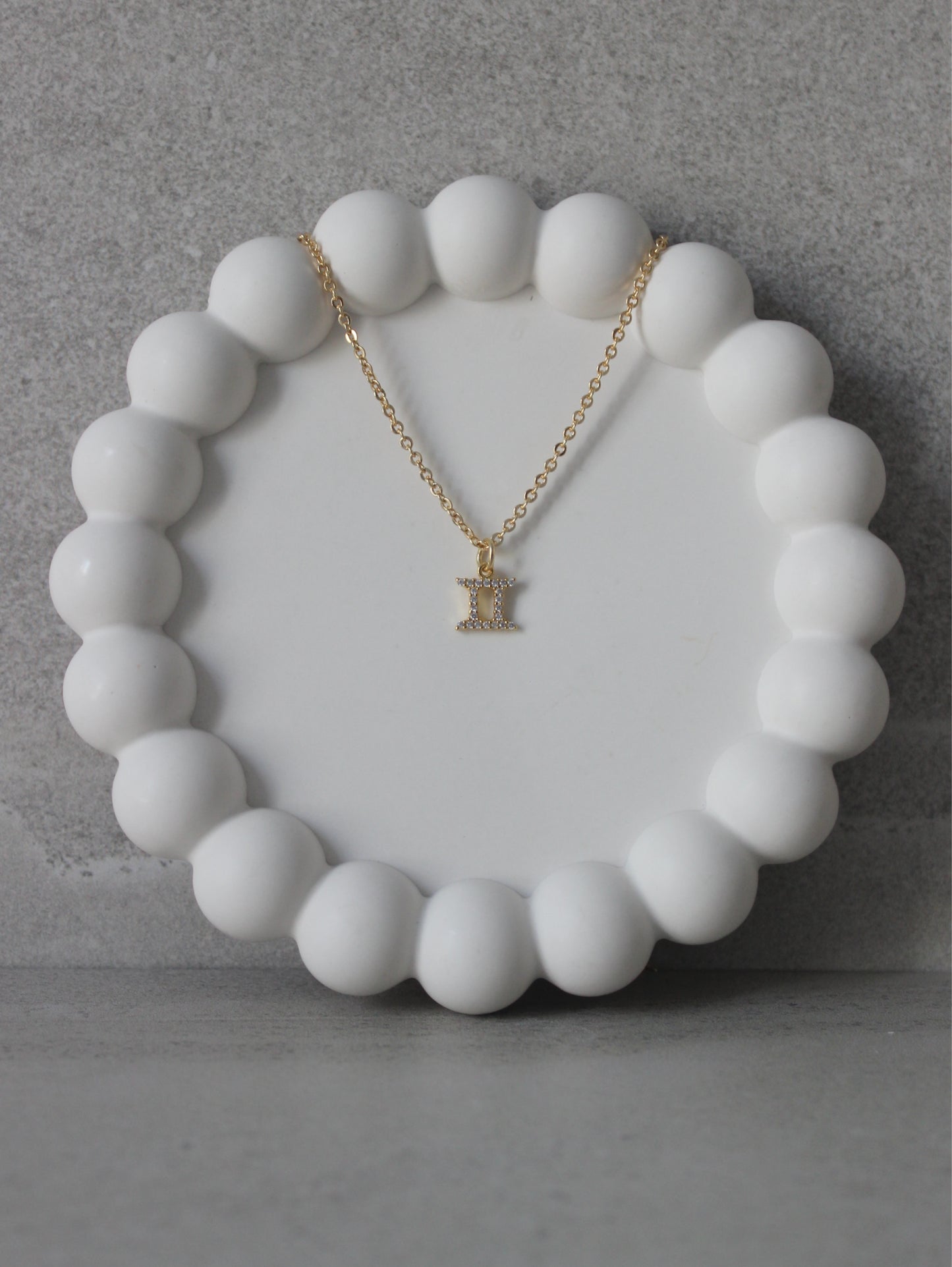 Gemini CZ Pendant Necklace