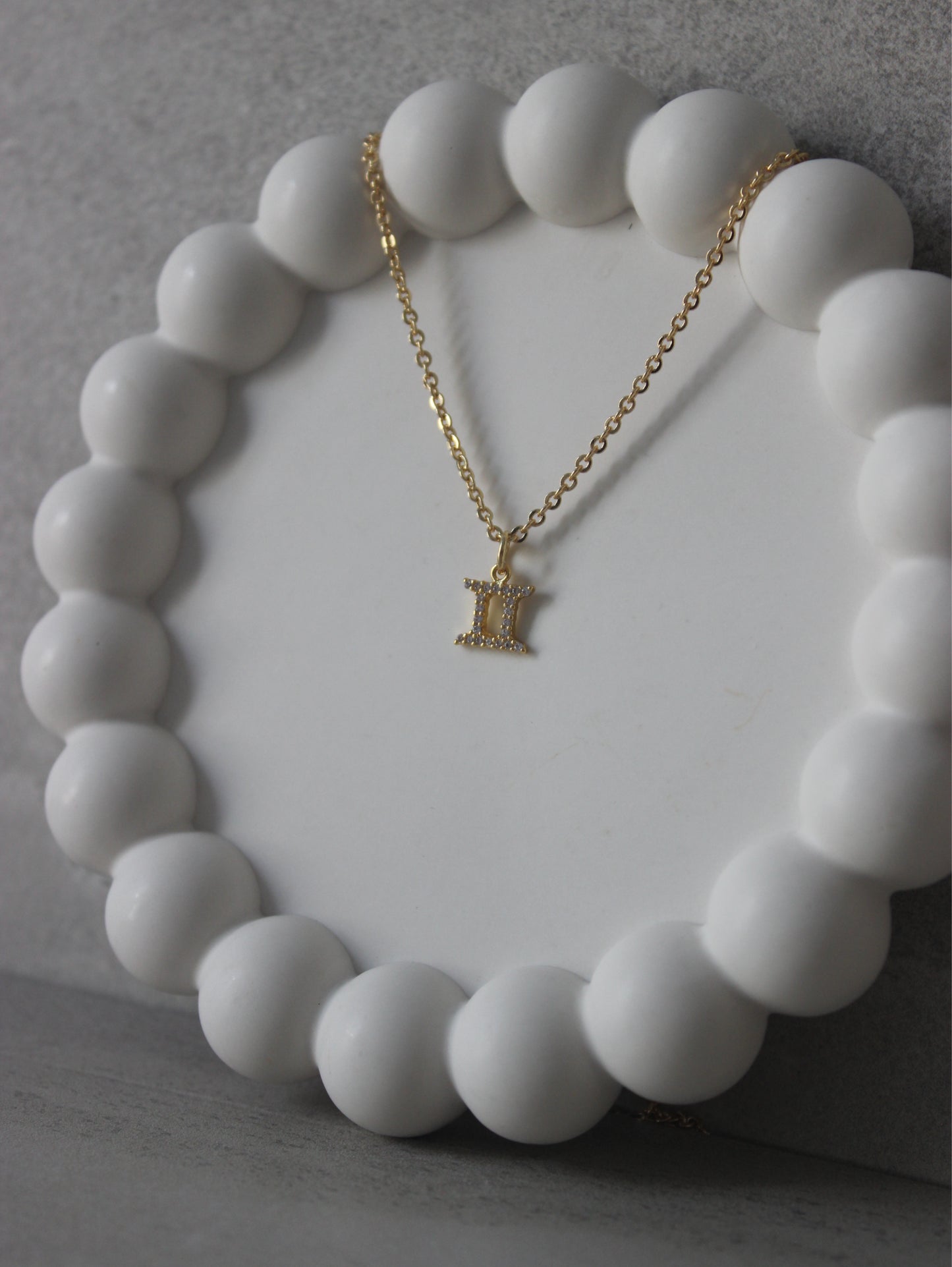 Gemini CZ Pendant Necklace