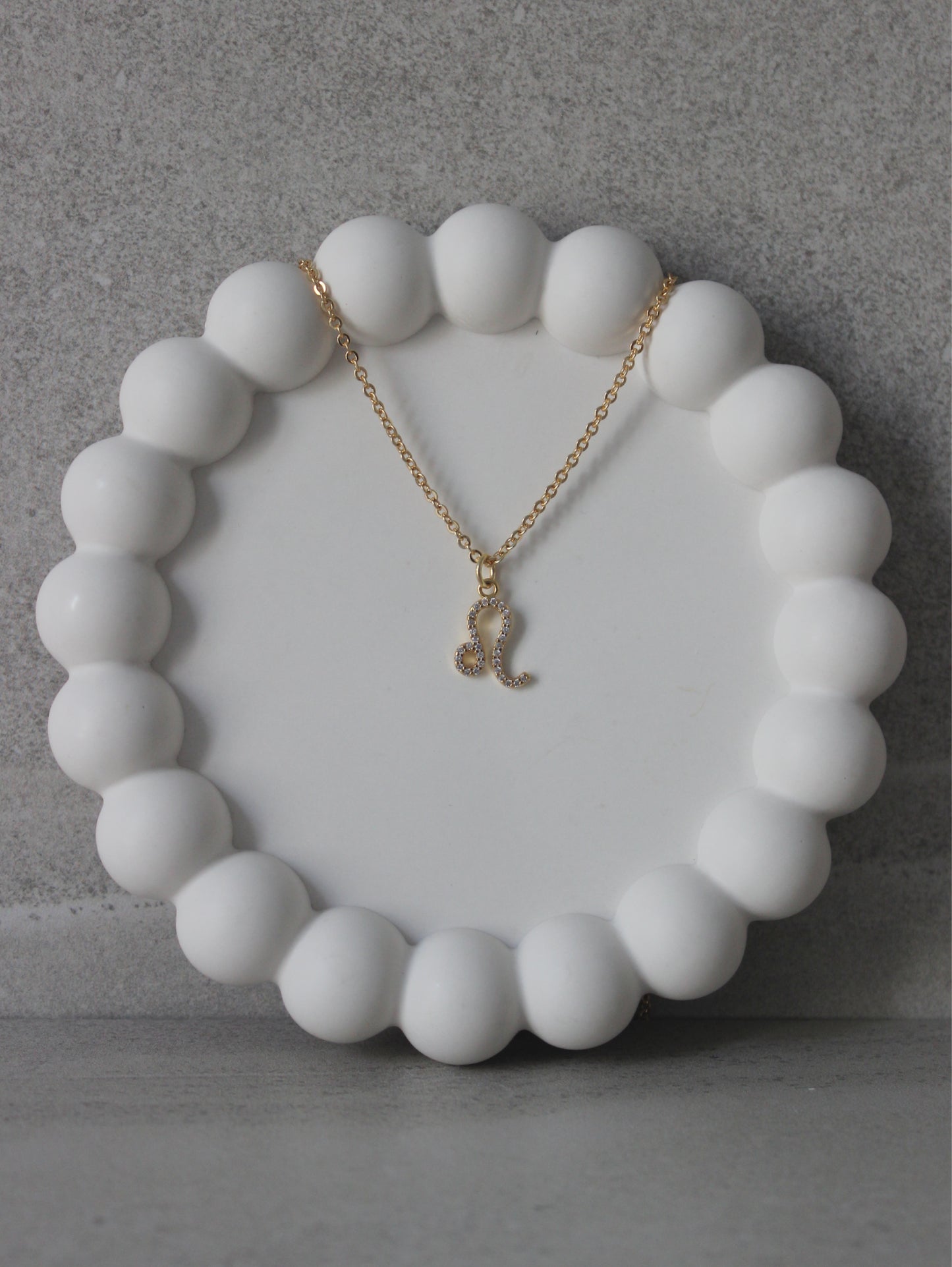 Leo CZ Pendant Necklace