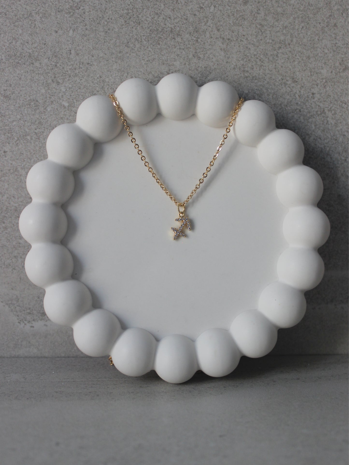 Sagittarius CZ Pendant Necklace