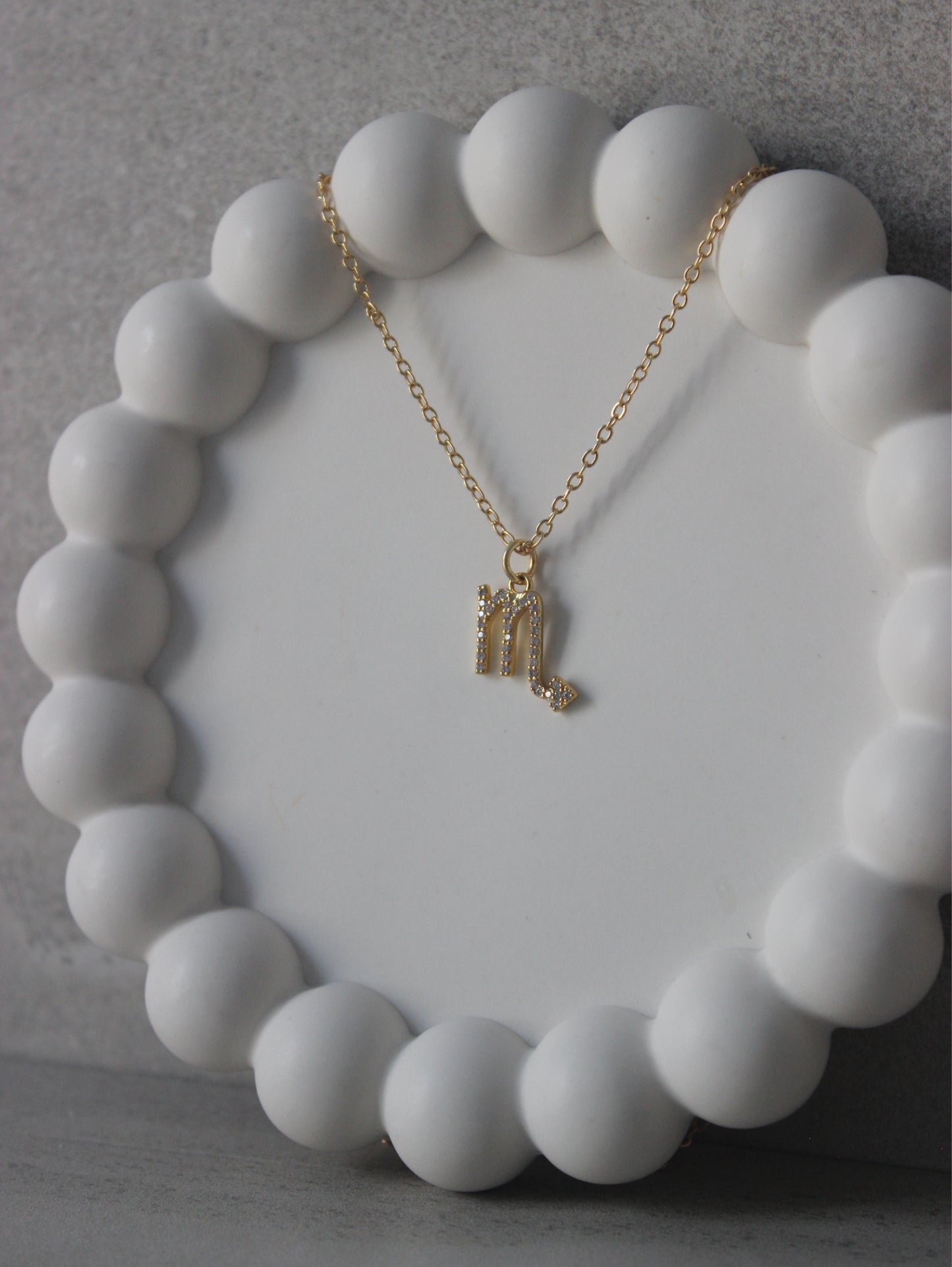 Scorpio CZ Pendant Necklace