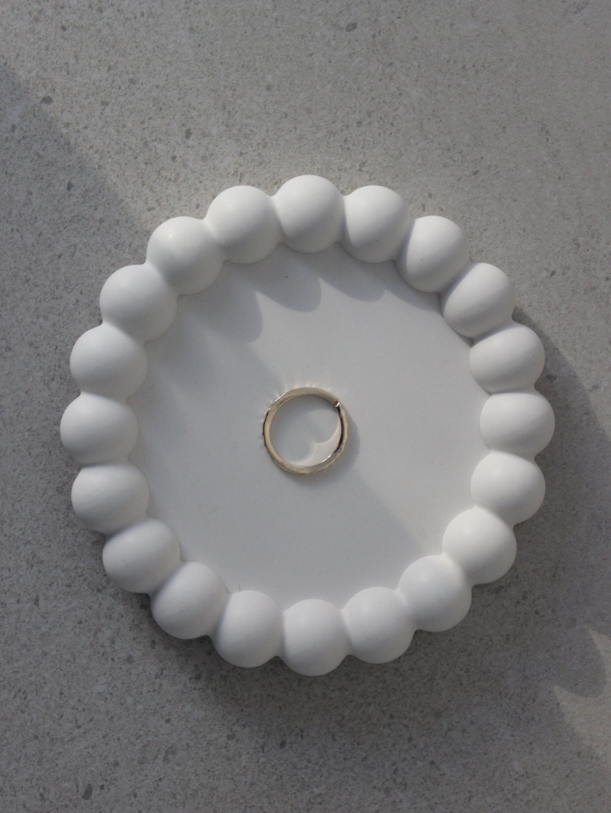 Thin Hammered Ring