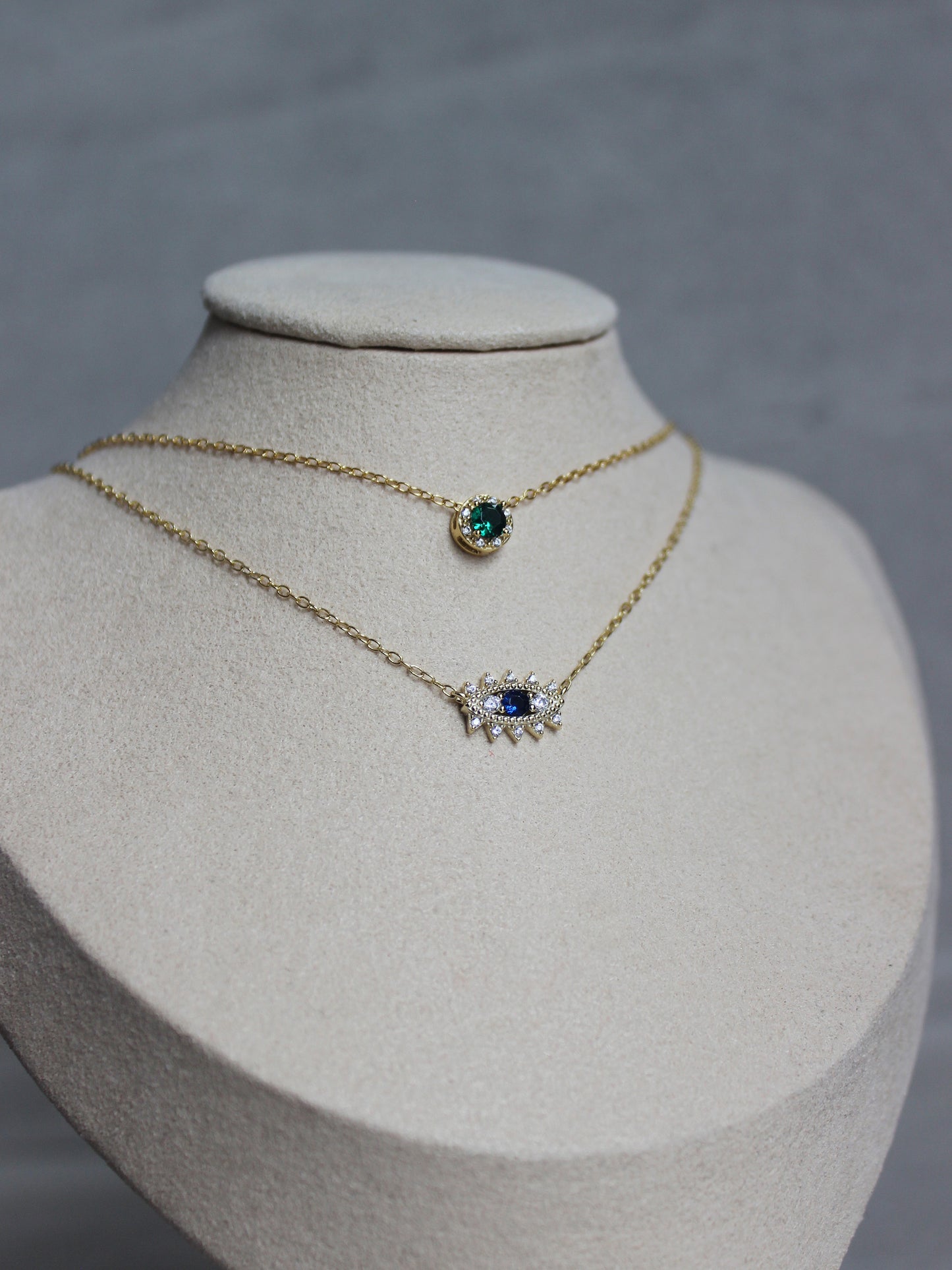 Vermeil Lucky Green Necklace