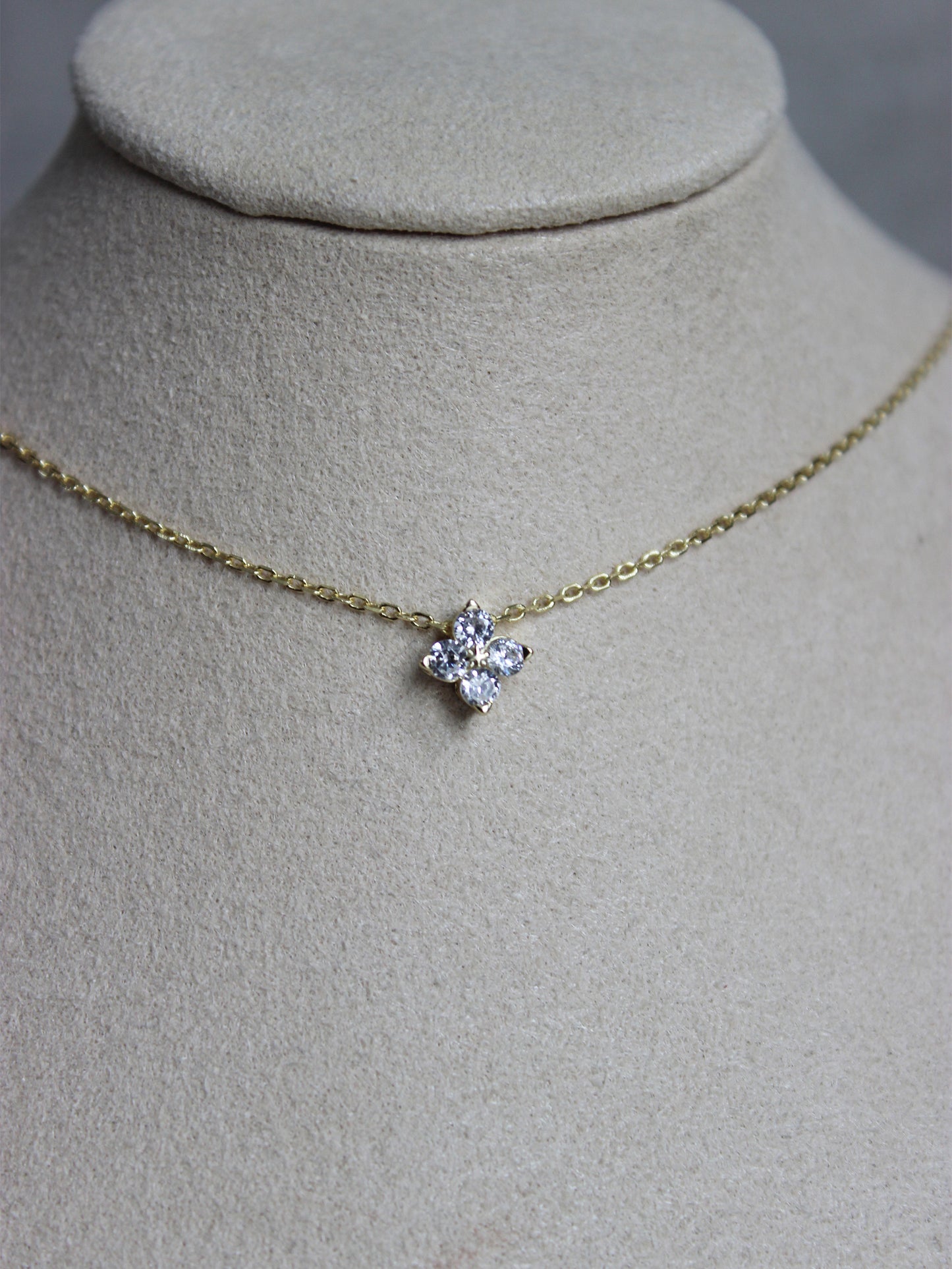 18K Vermeil Large Flower Necklace