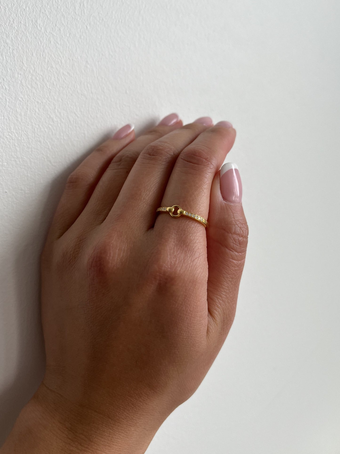 18K Vermeil Link Ring