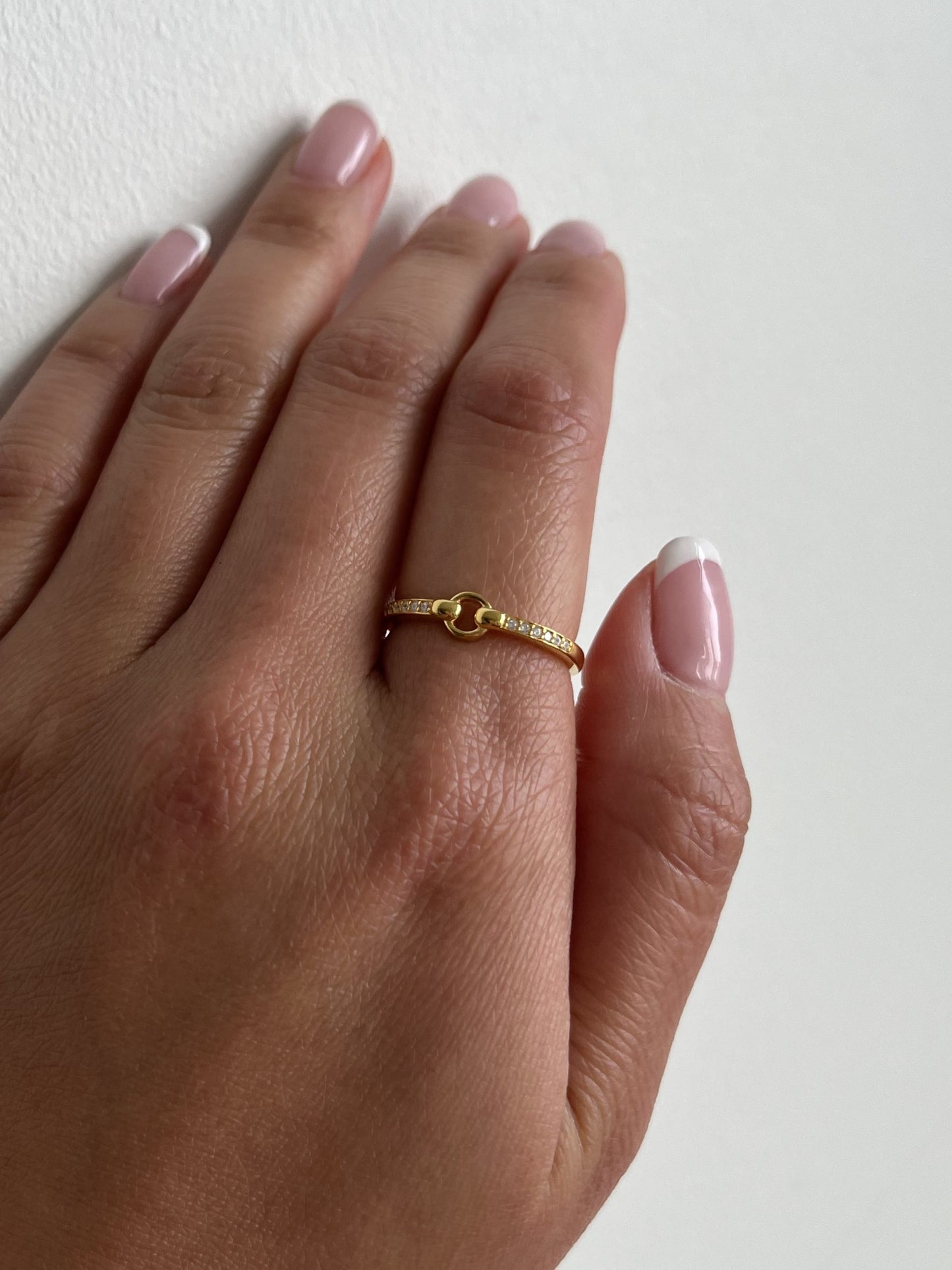 18K Vermeil Link Ring