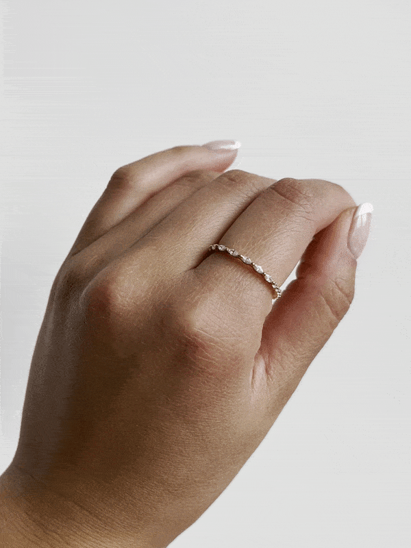 18K Vermeil Mixed Eternity Ring