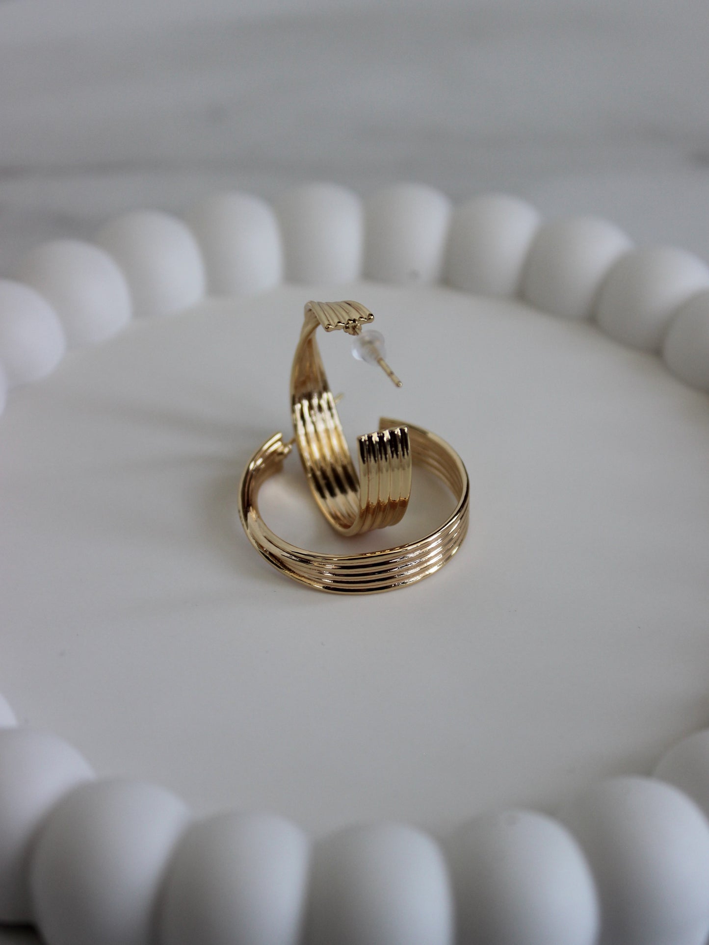 Subtle Twist Hoops