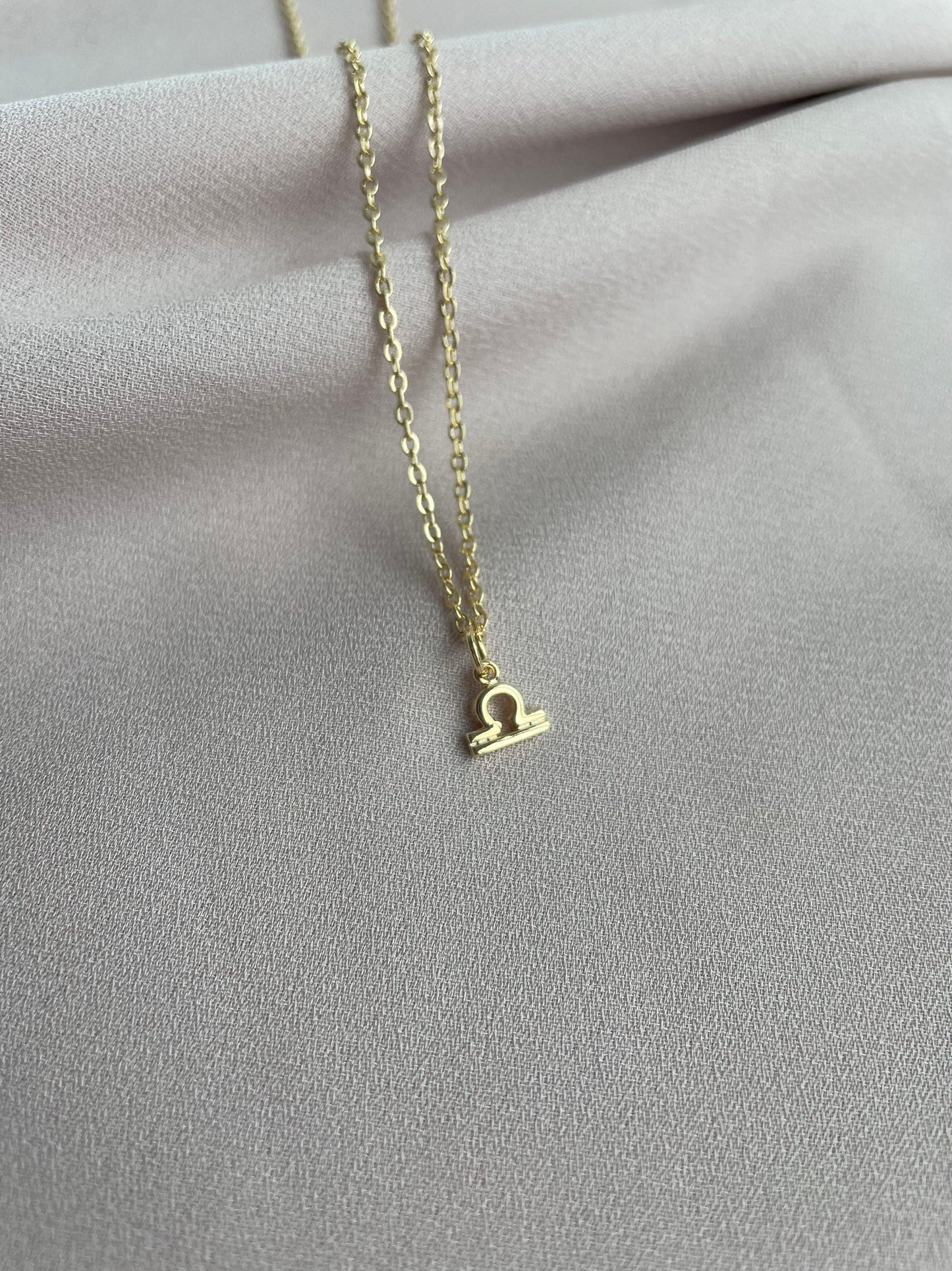 Libra Zodiac Pendant Necklace