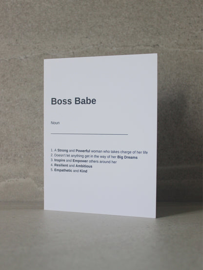 "Boss Babe" Greeting Card