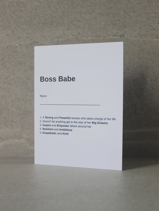"Boss Babe" Greeting Card