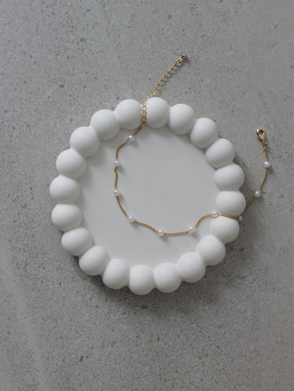 Dotted Pearl Anklet