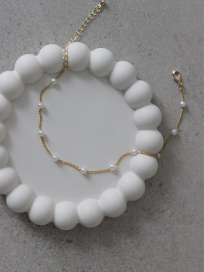 Dotted Pearl Anklet