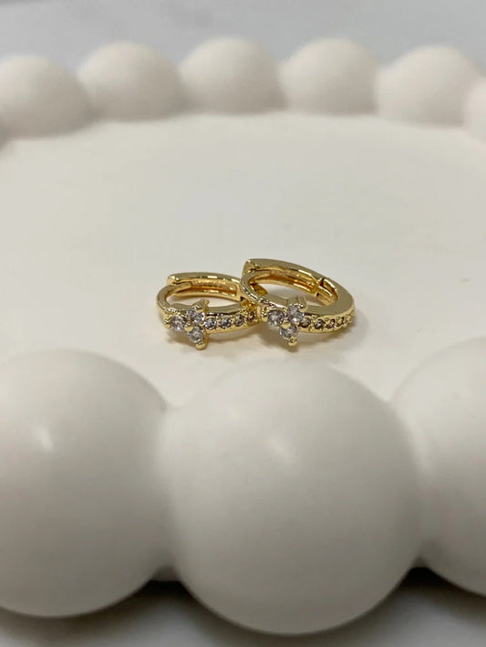 3 Stem Flower Cartilage Hoops