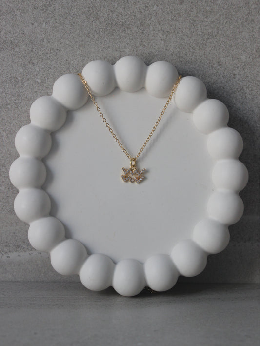 Aquarius CZ Pendant Necklace