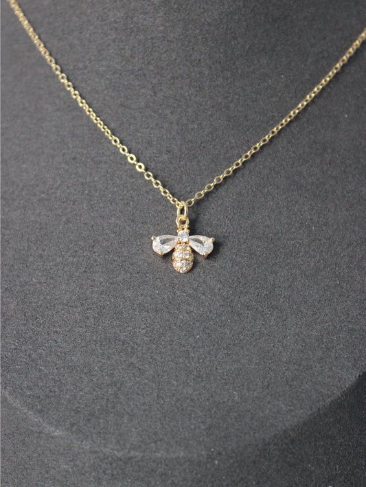 Bee Pearl Cut Cubic Zirconia Necklace