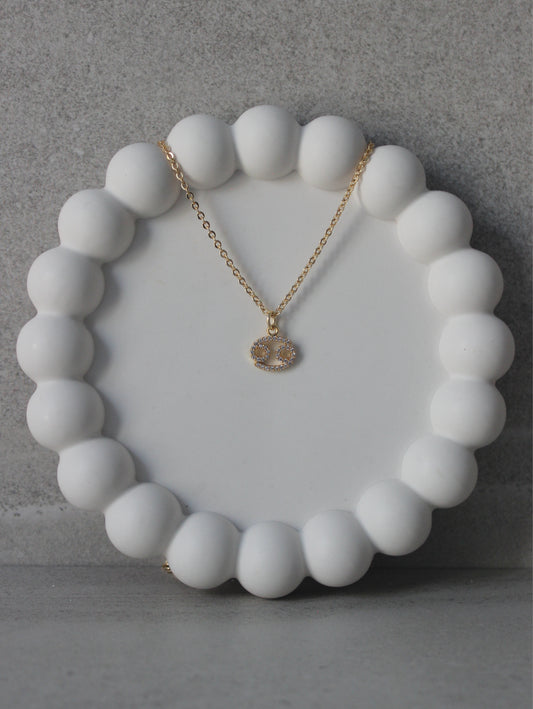 Cancer CZ Pendant Necklace