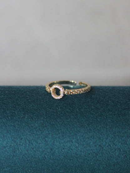 Circle Cubic Zirconia Ring