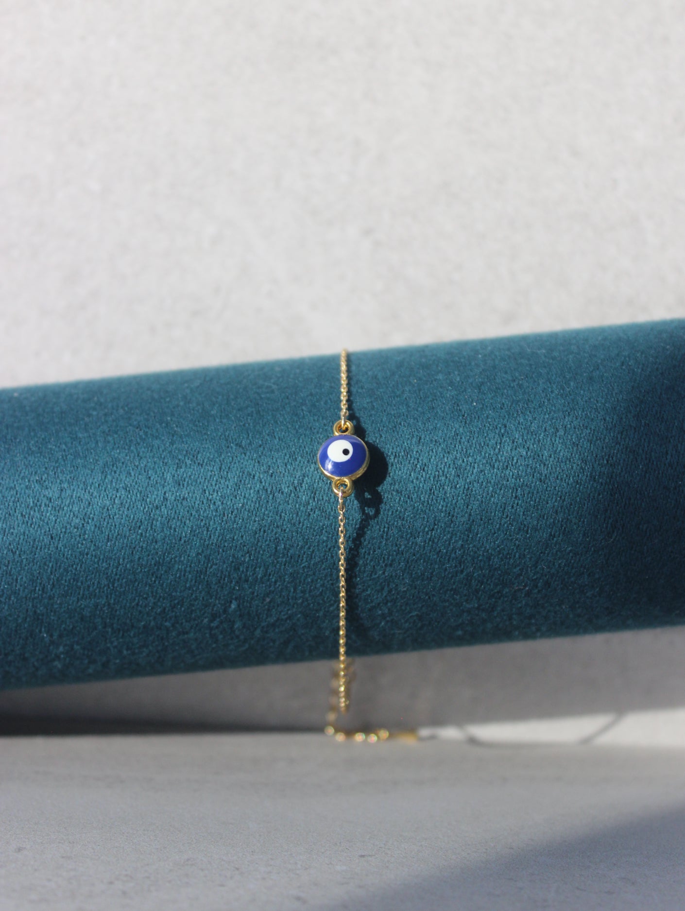 Blue Dainty Evil Eye Bracelet