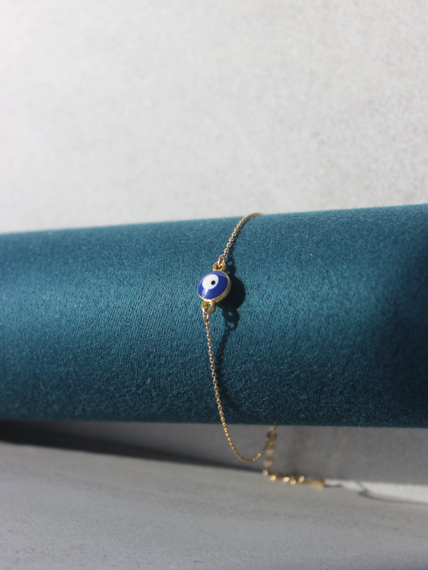 Blue Dainty Evil Eye Bracelet