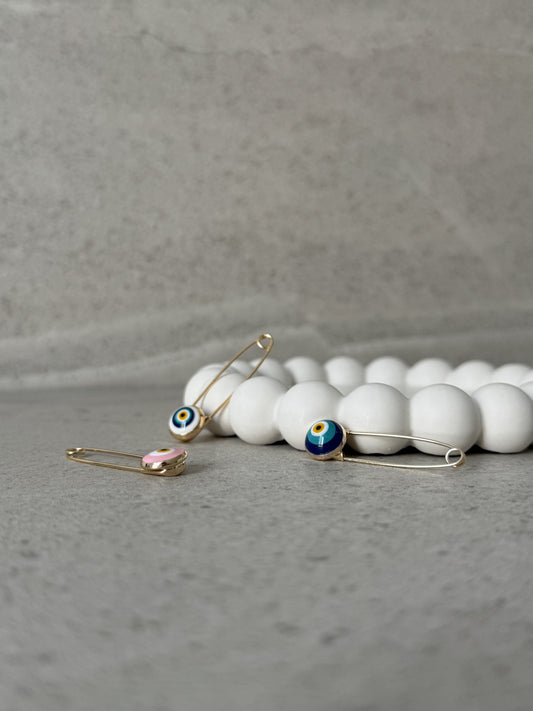 Evil Eye Safety Pin