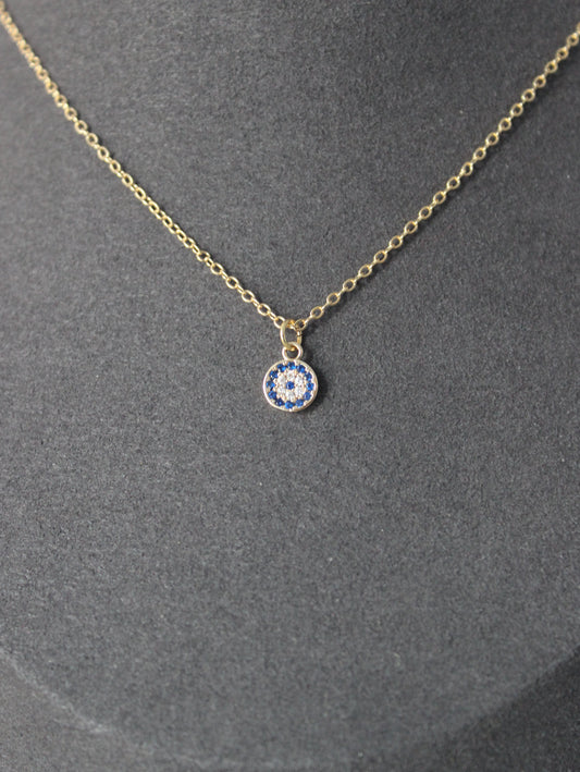 Evil Eye Cubic Zirconia Necklace