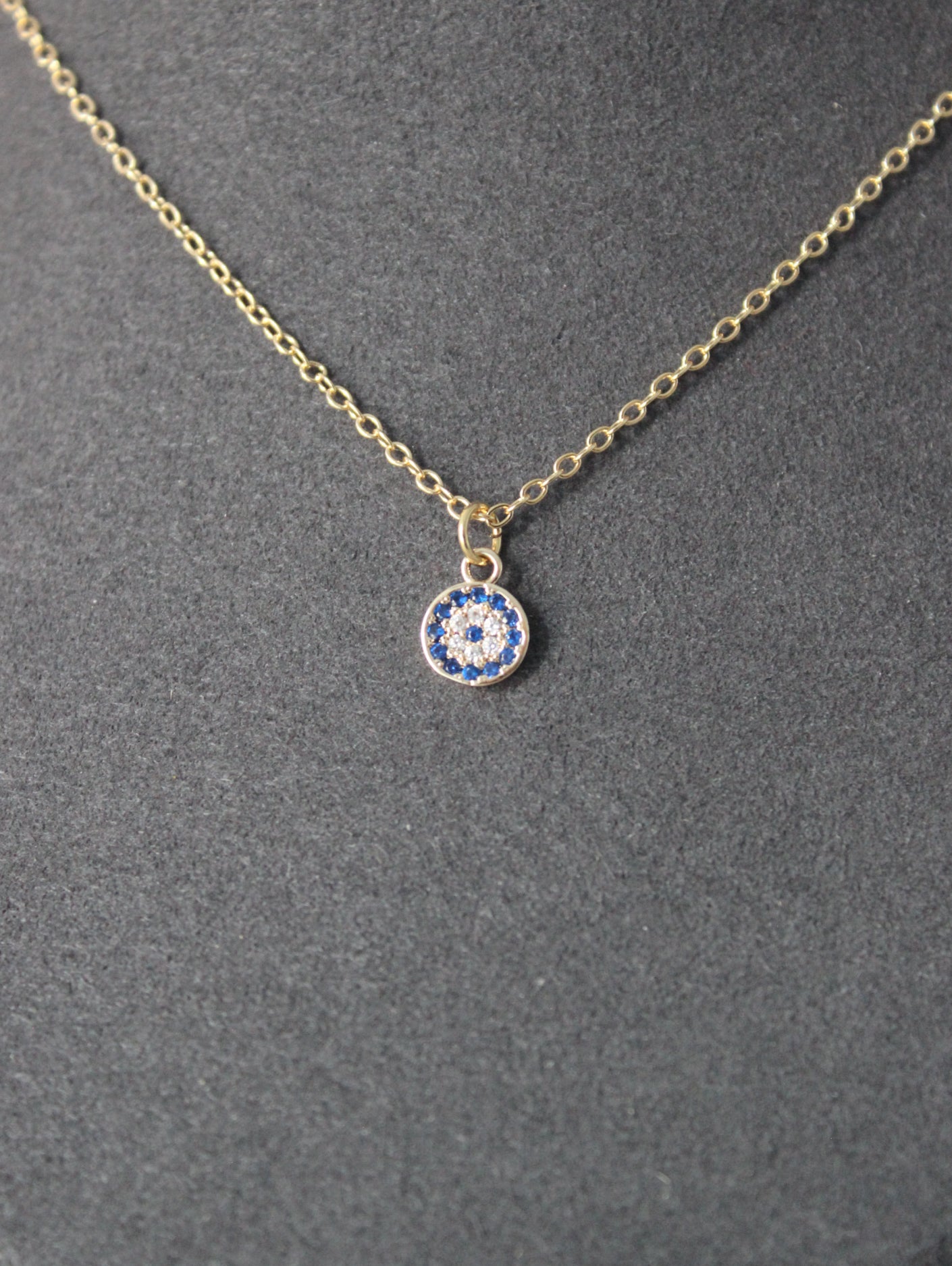 Evil Eye Cubic Zirconia Necklace