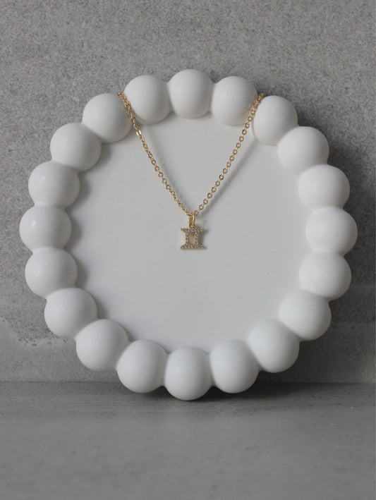 Gemini CZ Pendant Necklace