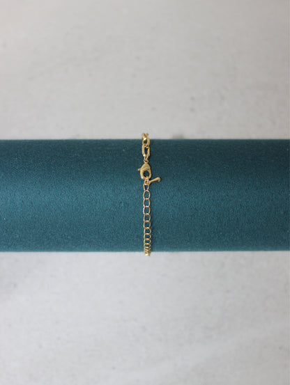 Scorpio CZ Pendant Paperclip Bracelet