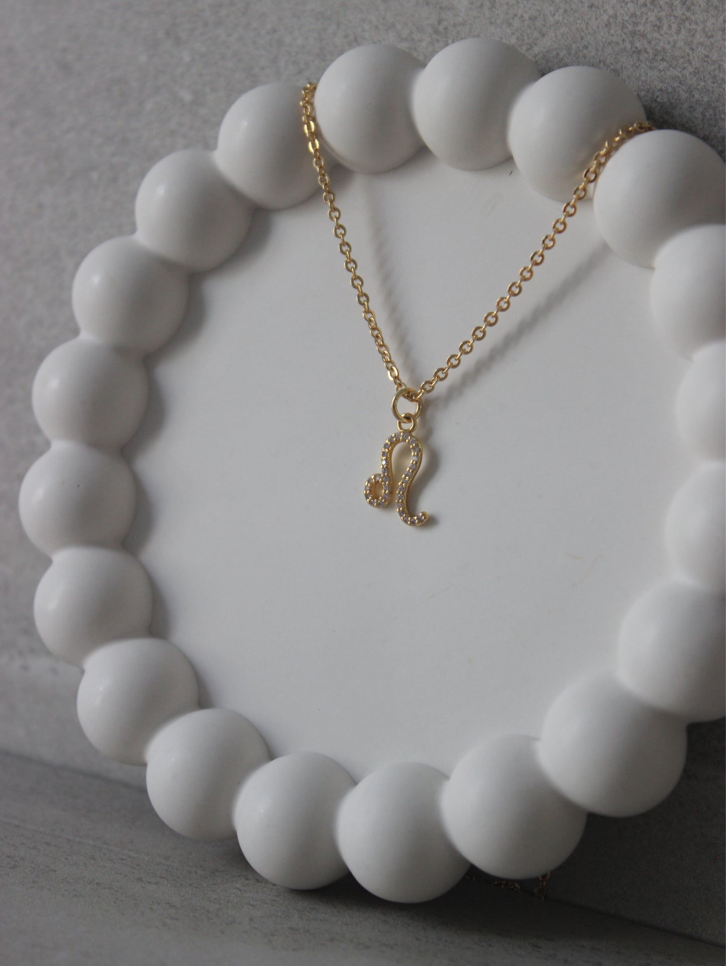 Leo CZ Pendant Necklace