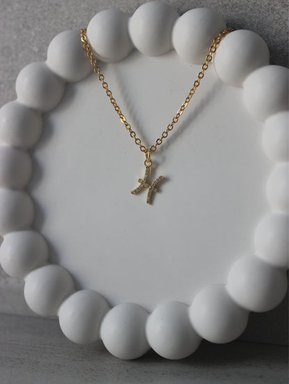 Pisces CZ Pendant Necklace