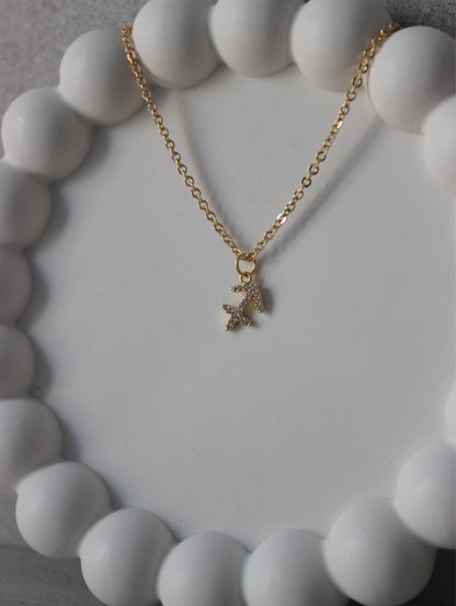 Sagittarius CZ Pendant Necklace
