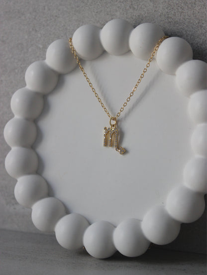 Scorpio CZ Pendant Necklace