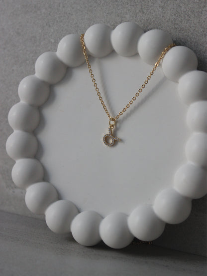 Taurus CZ Pendant Necklace