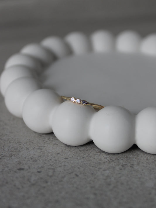 Triple Cubic Zirconia Ring