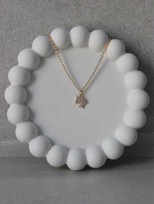 Virgo CZ Pendant Necklace