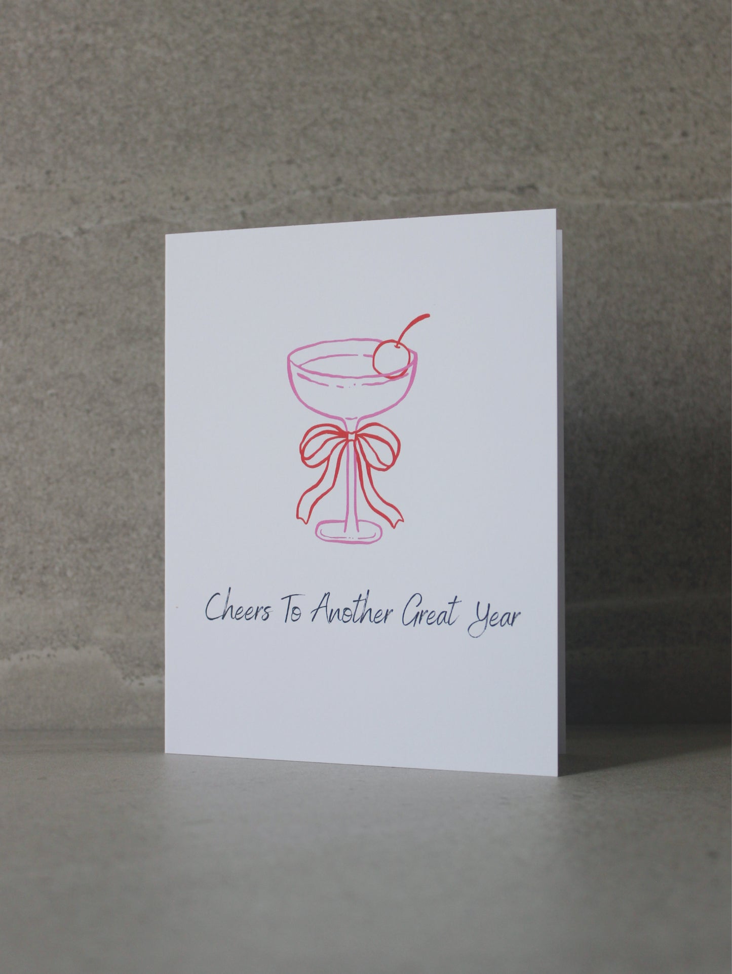"Cheers to another great year" Greeting Card
