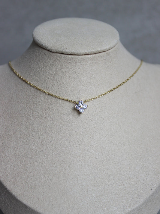 Vermeil Large Flower Necklace