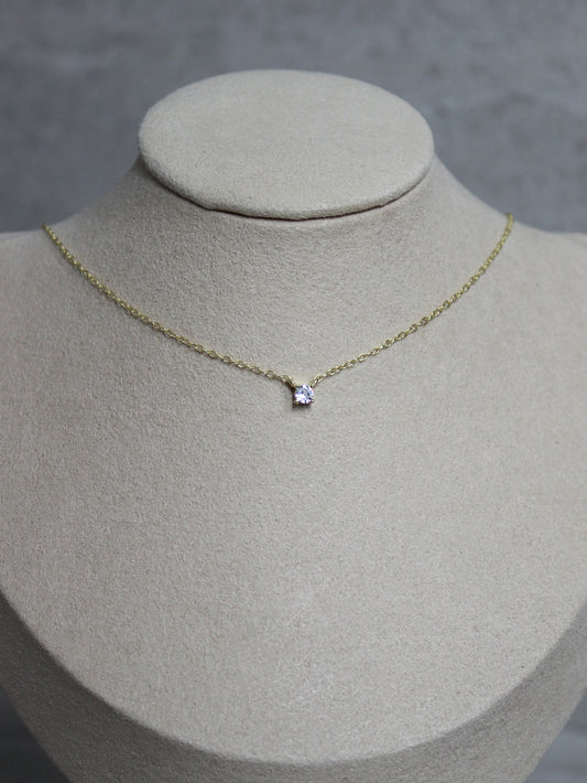 Vermeil Small Stud Necklace